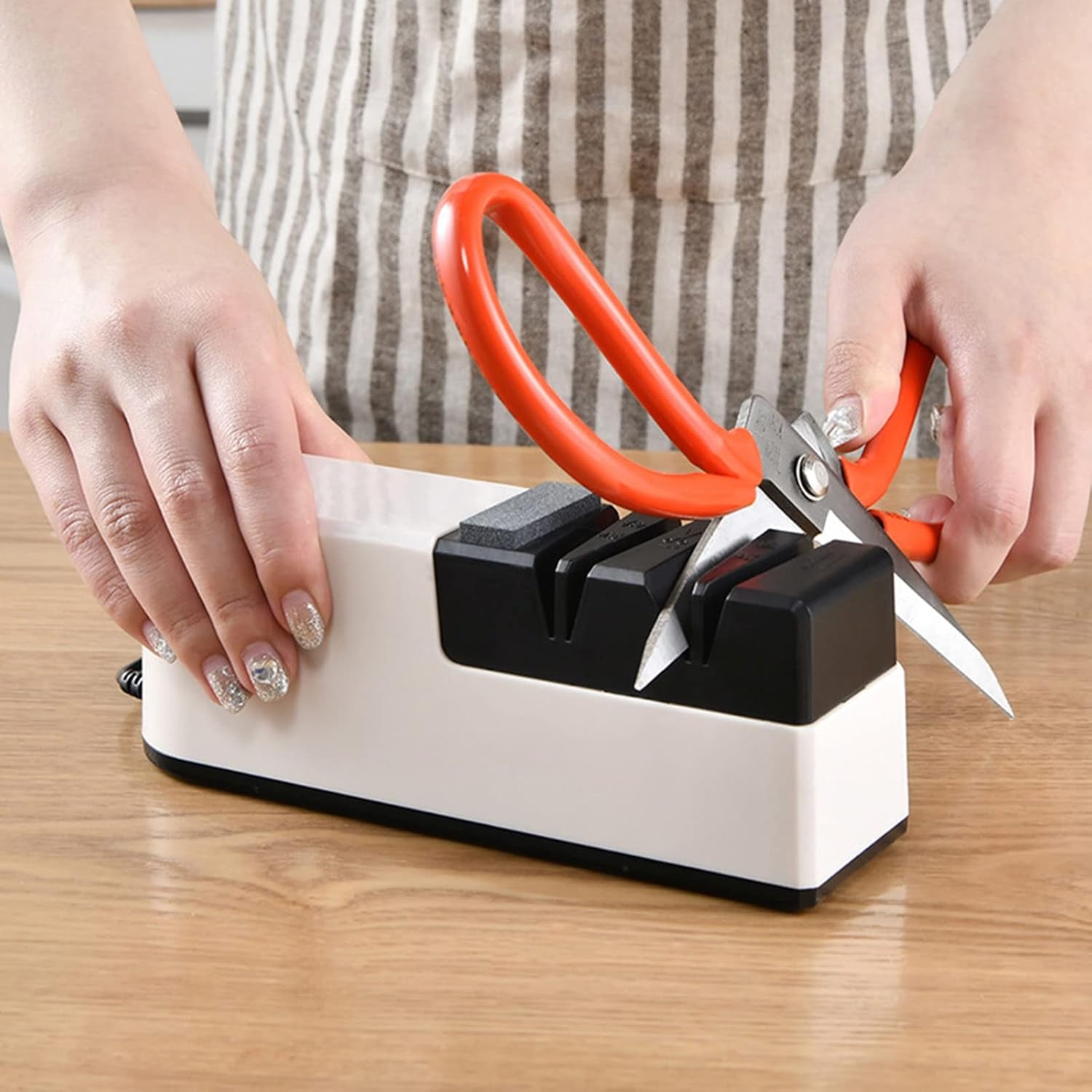 USB Electric Sharpener Home Kitchen Knives Scissors Grinding Gadgets Professional Sharpener