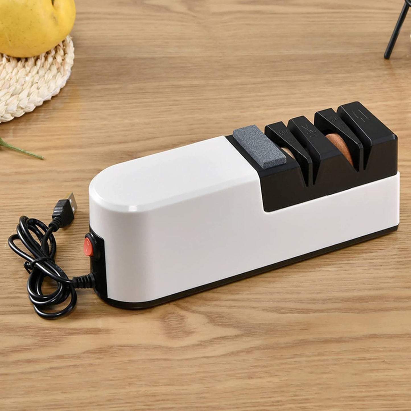 USB Electric Sharpener Home Kitchen Knives Scissors Grinding Gadgets Professional Sharpener